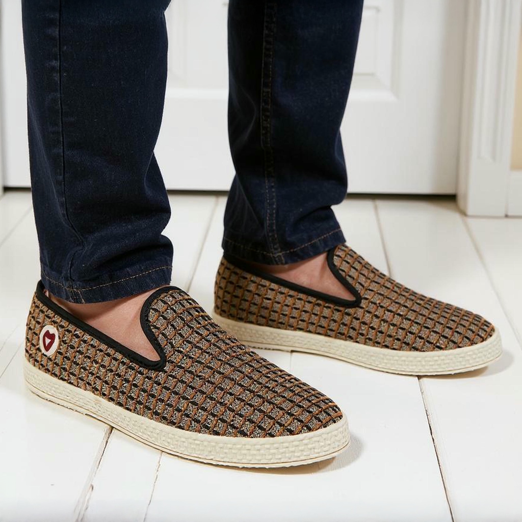 Chaussons - La Nid d'abeille foncée