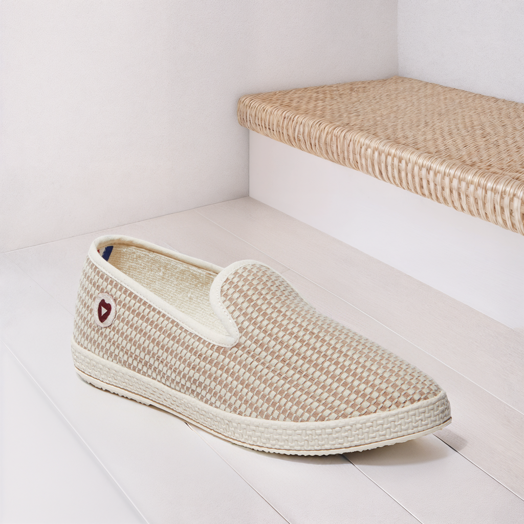 Chaussons - La Damier taupe