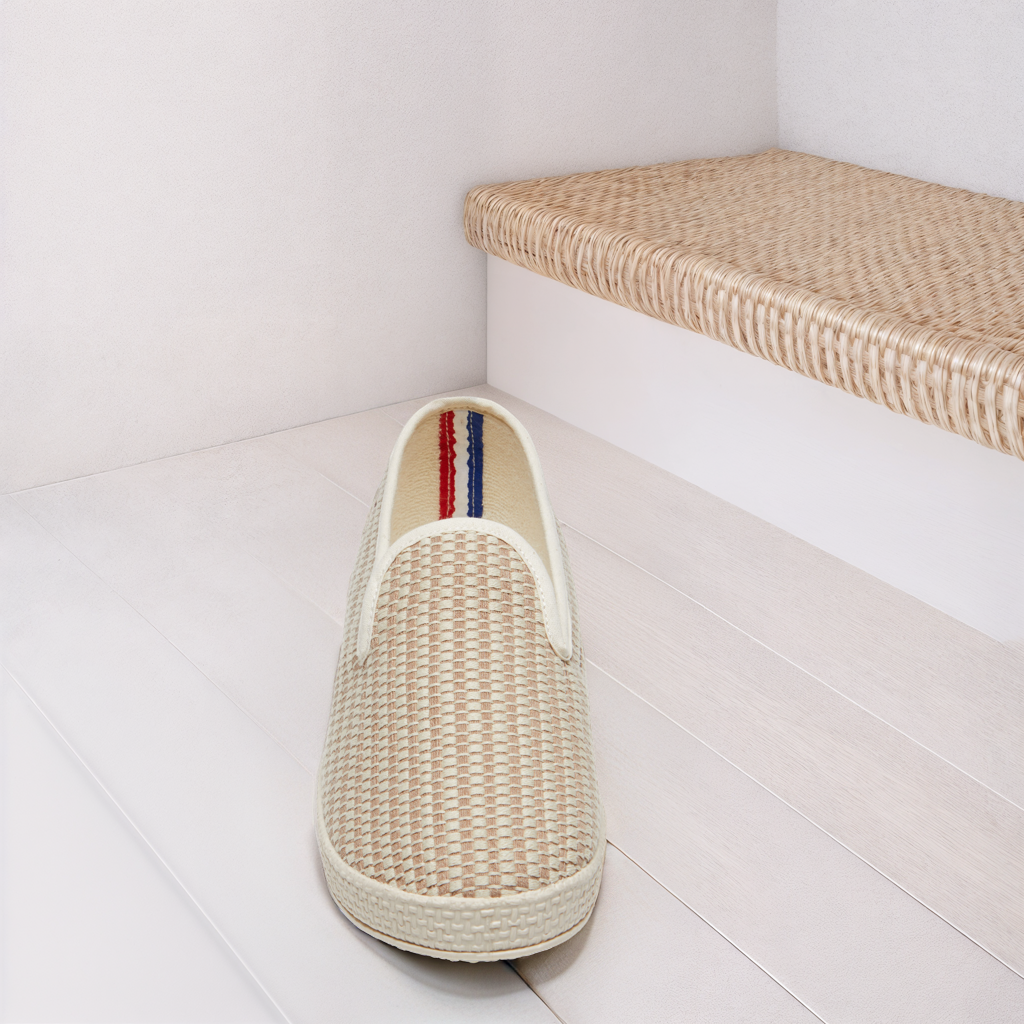 Chaussons - La Damier taupe