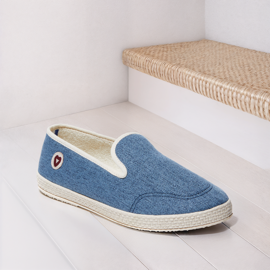 Chaussons - La Toile bleu jean