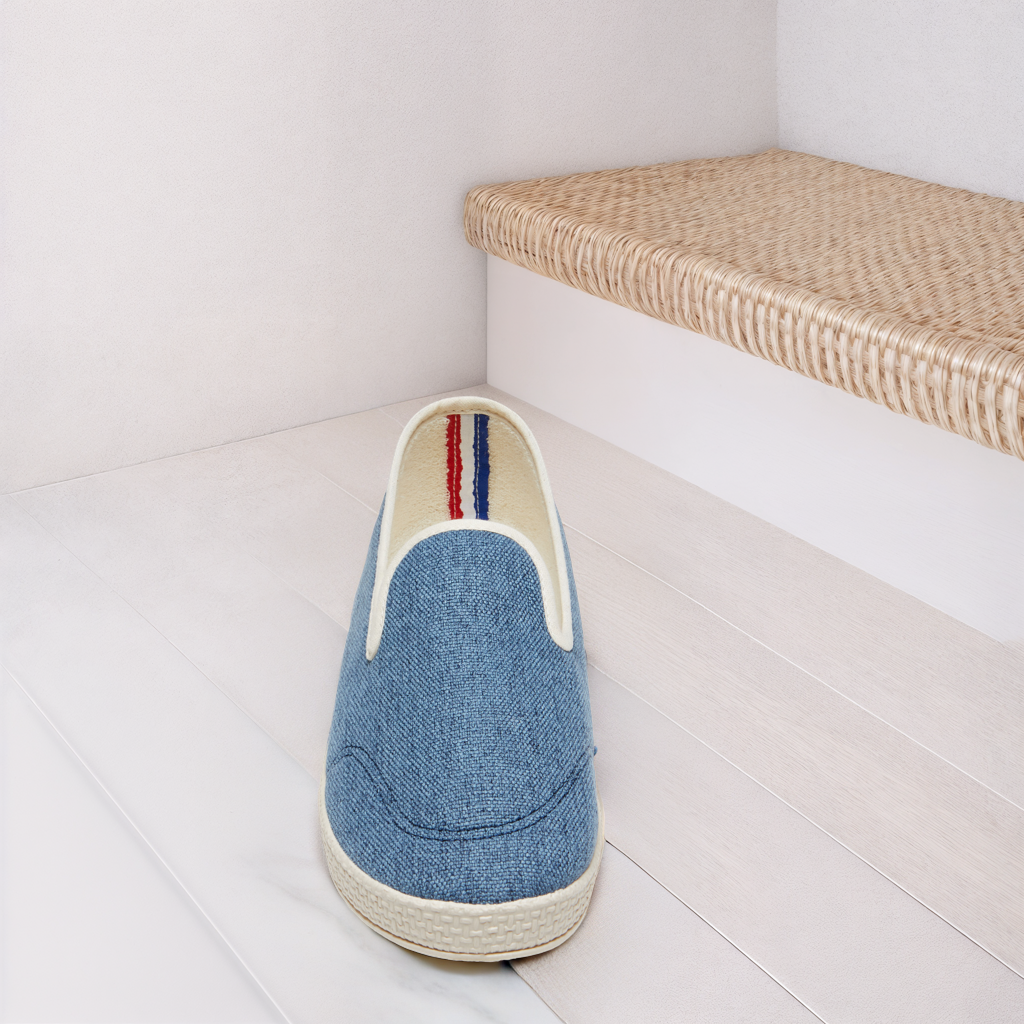 Chaussons - La Toile bleu jean