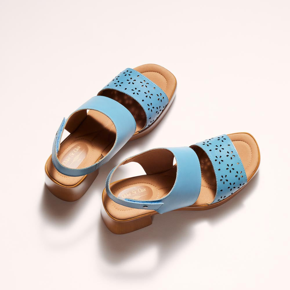 Sandales à talons Anne - Bleu