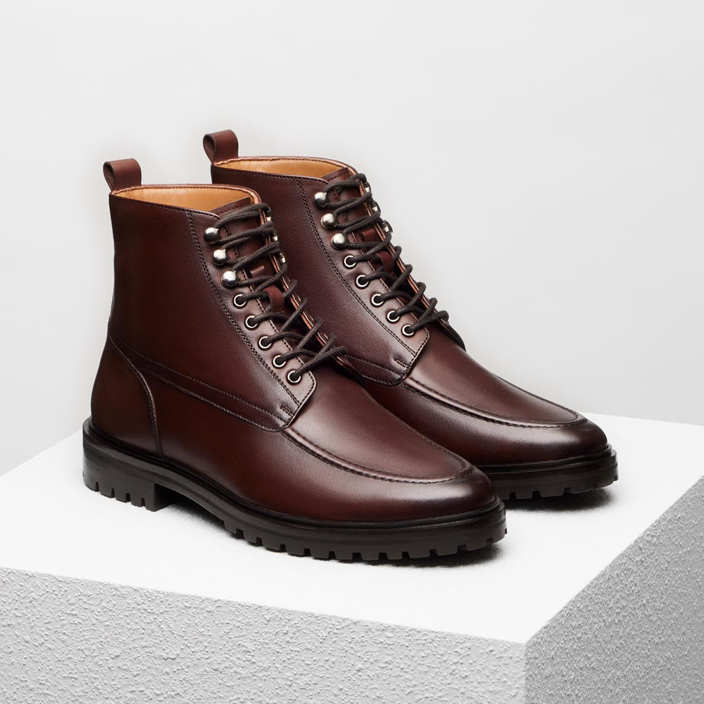 Lace-up ankle boots Achille - Brown