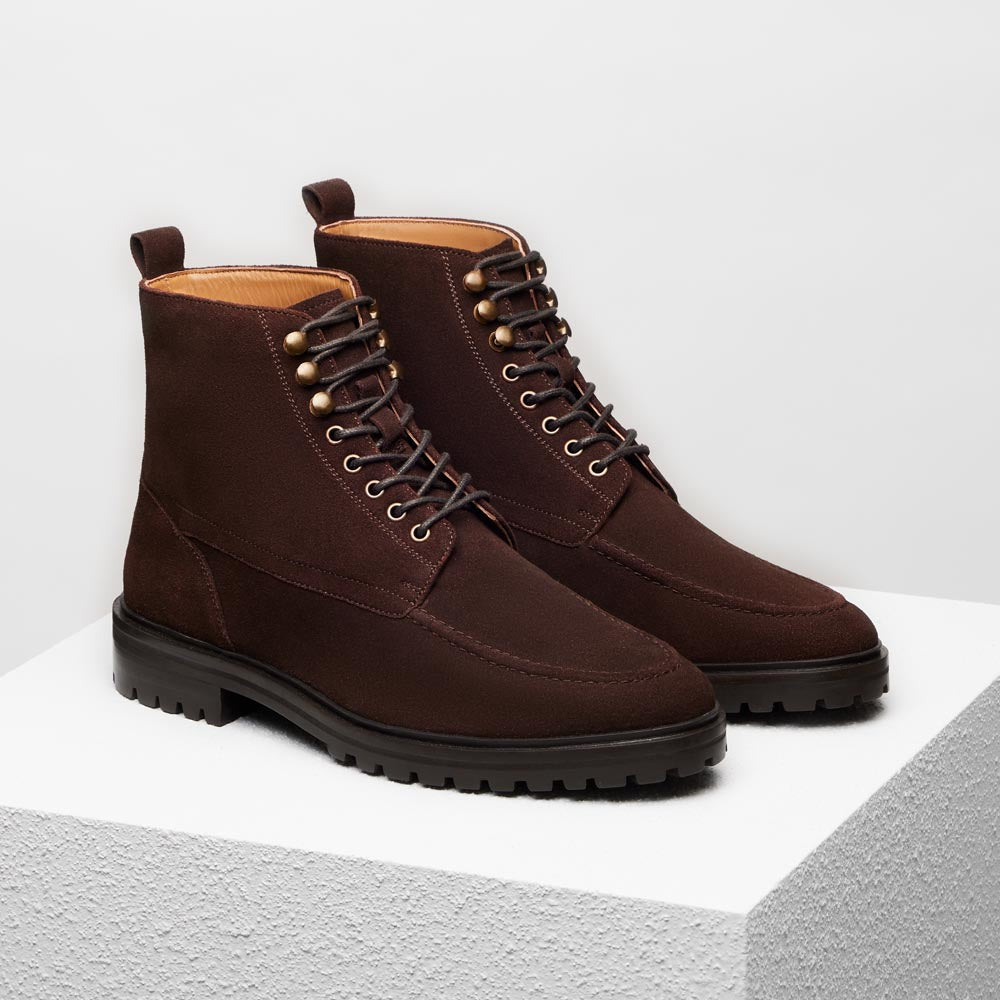 Lace-up ankle boots Achille - Brown