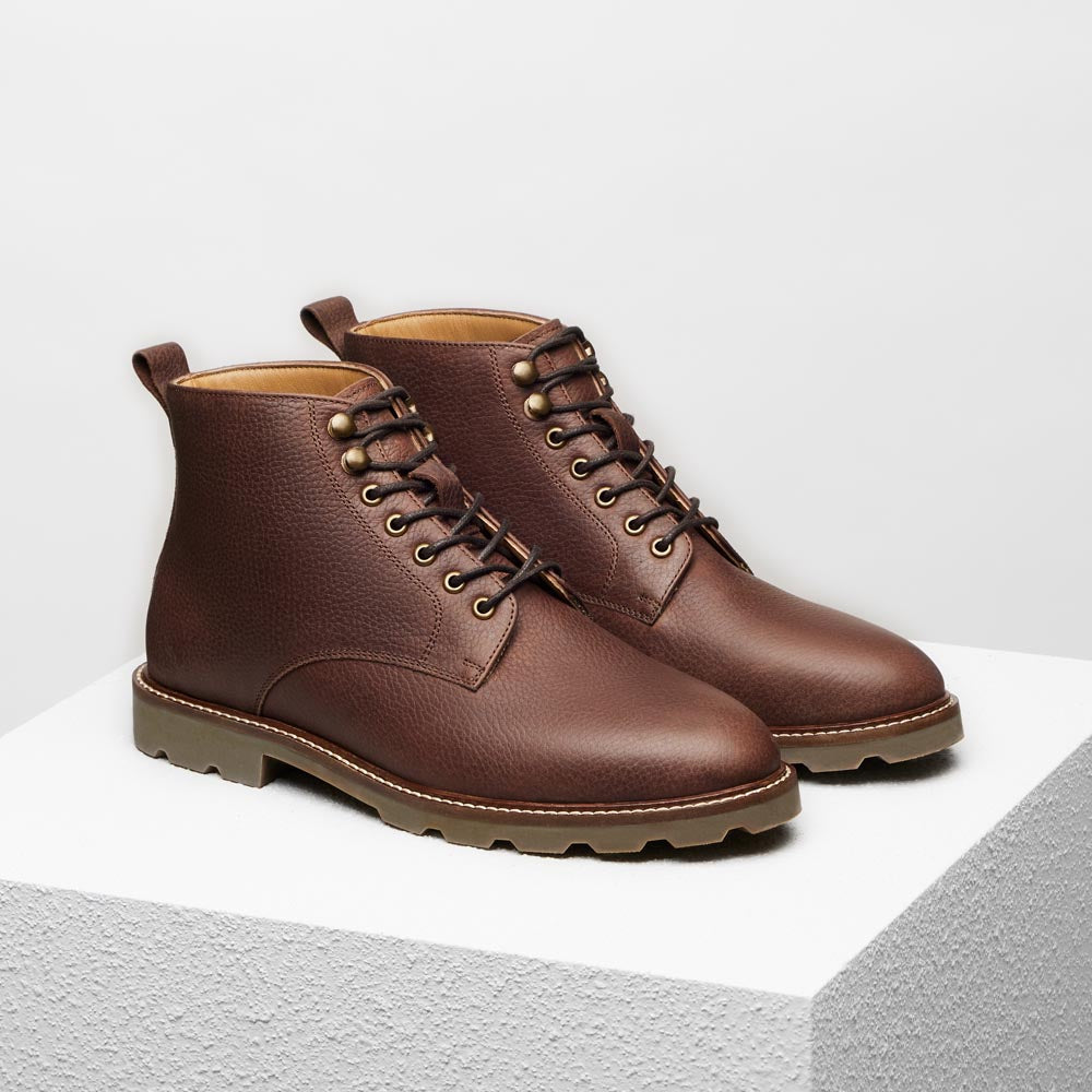 Bottines à lacets Edmond - Marron foncé