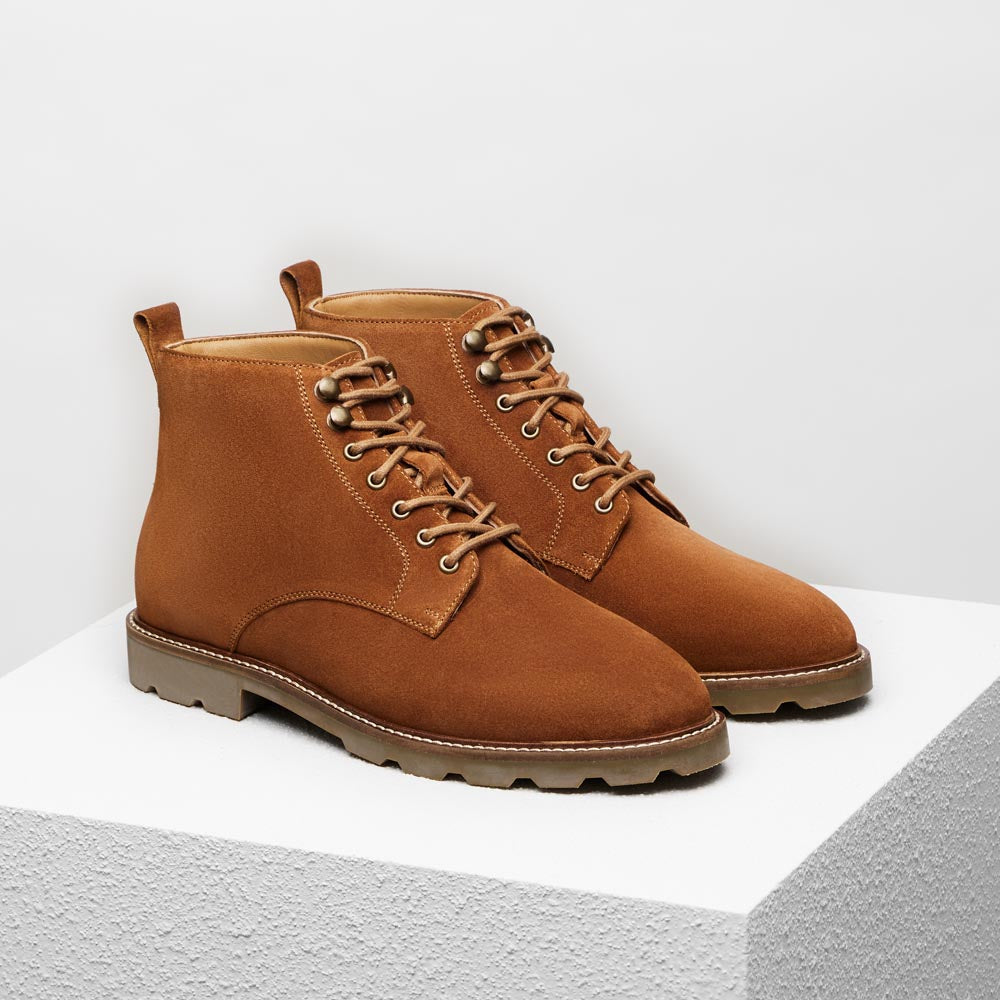 Bottines à lacets Edmond - Camel