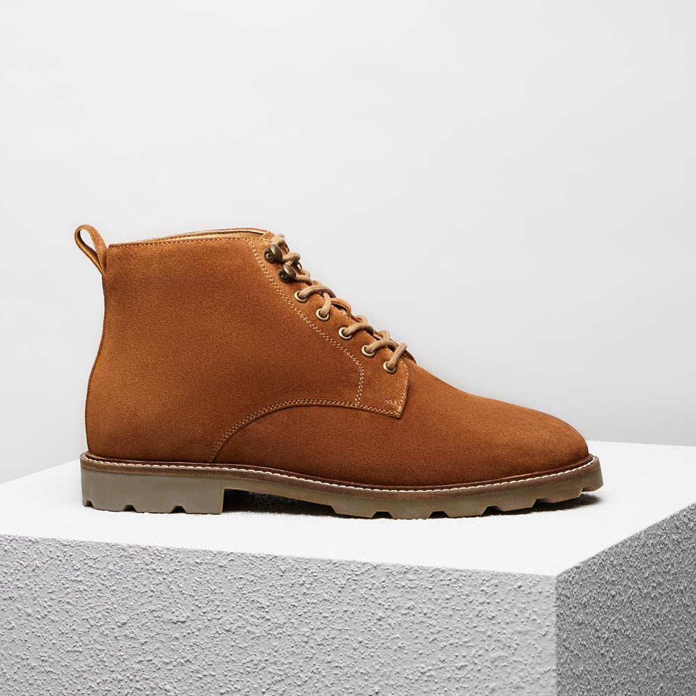 Bottines à lacets Edmond - Camel