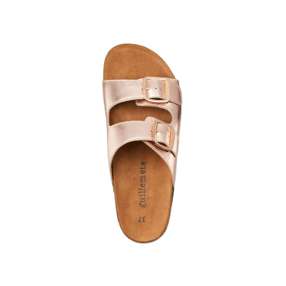 Guillemets Leather sandals Giverny Rose gold – La Maison du