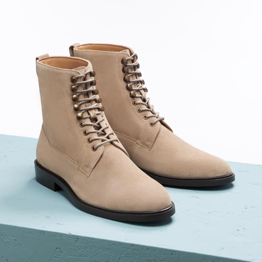 Lace up ankle boots Sam - Light Brown